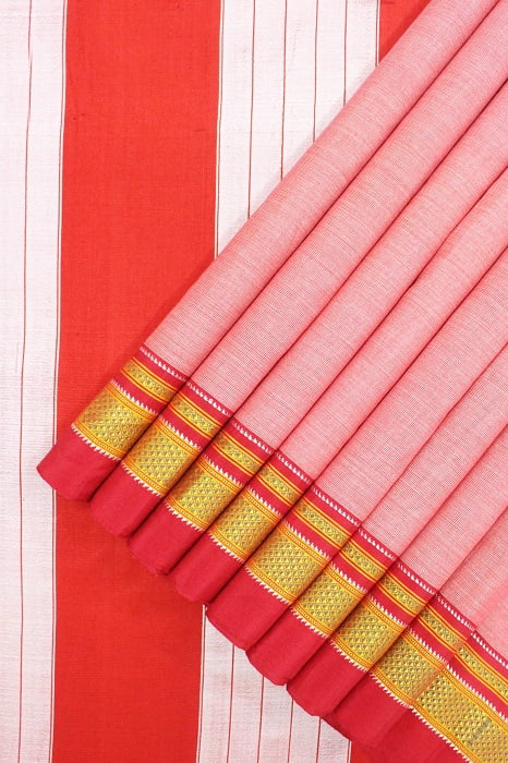 Ilkal Pink Cotton-Silk Saree Online 1