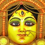 Flame Design Devi Chau Mask Gold