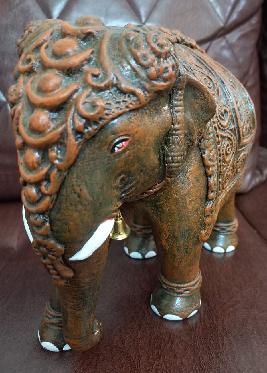 Thirukannur Papier Mache Elephant (8 inches) photo review